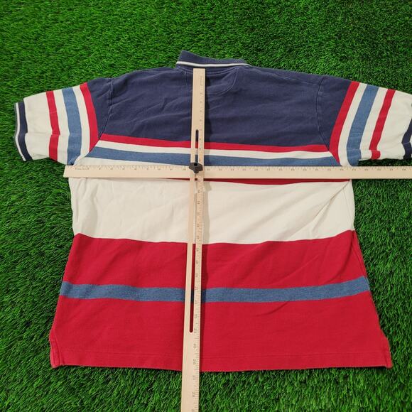 Chaps Ralph-Lauren Polo Shirt Large 24x27 Colorblock - Picture 5 of 12